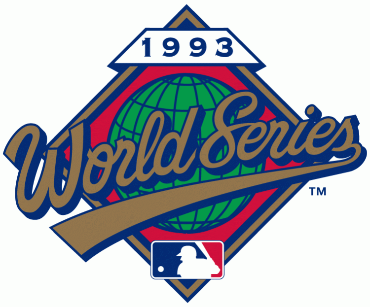 MLB World Series 1993 Primary Logo iron on transfers for T-shirts